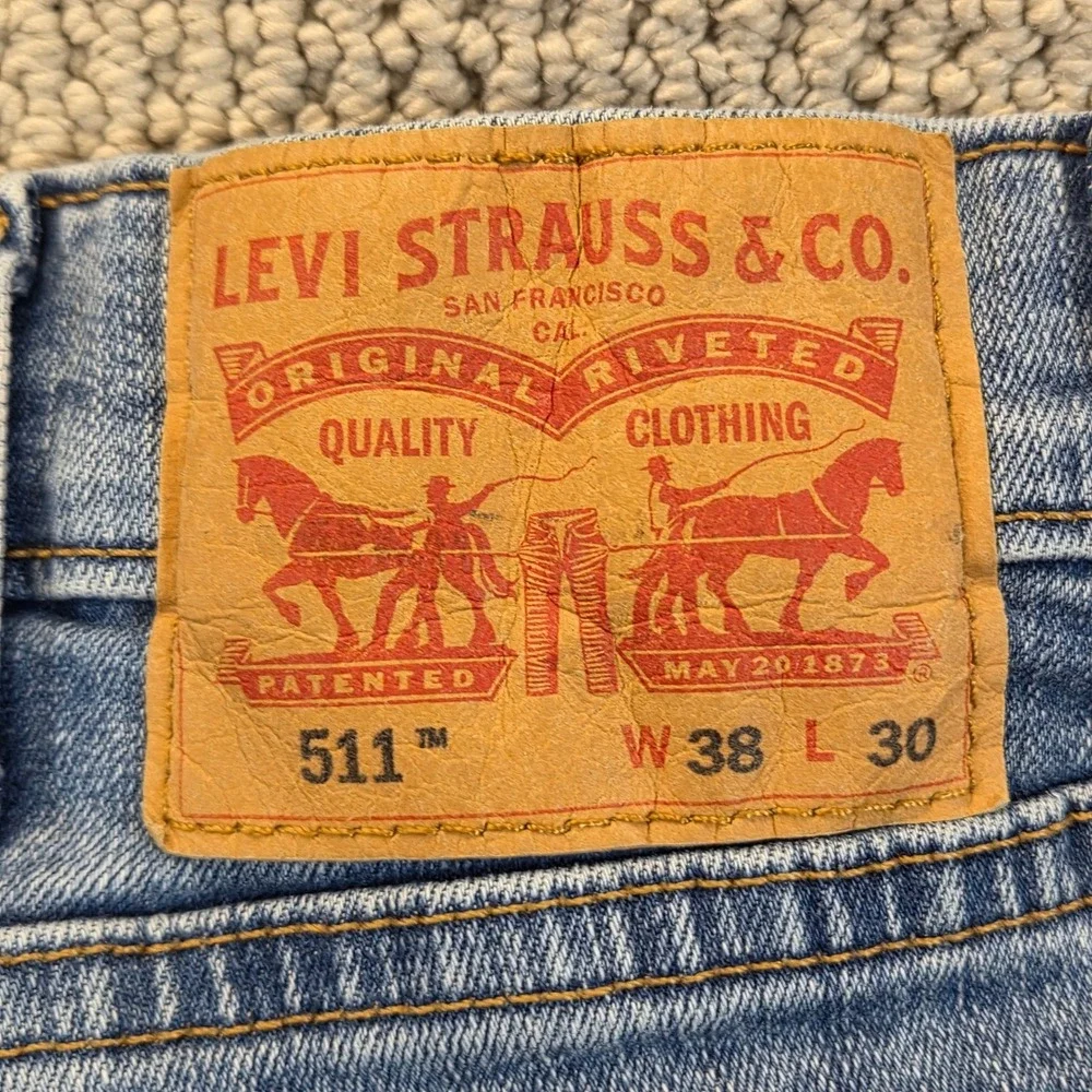 Levi's 511 Slim Fit Jeans‎ Men's W38 L30 Blue Denim Pants